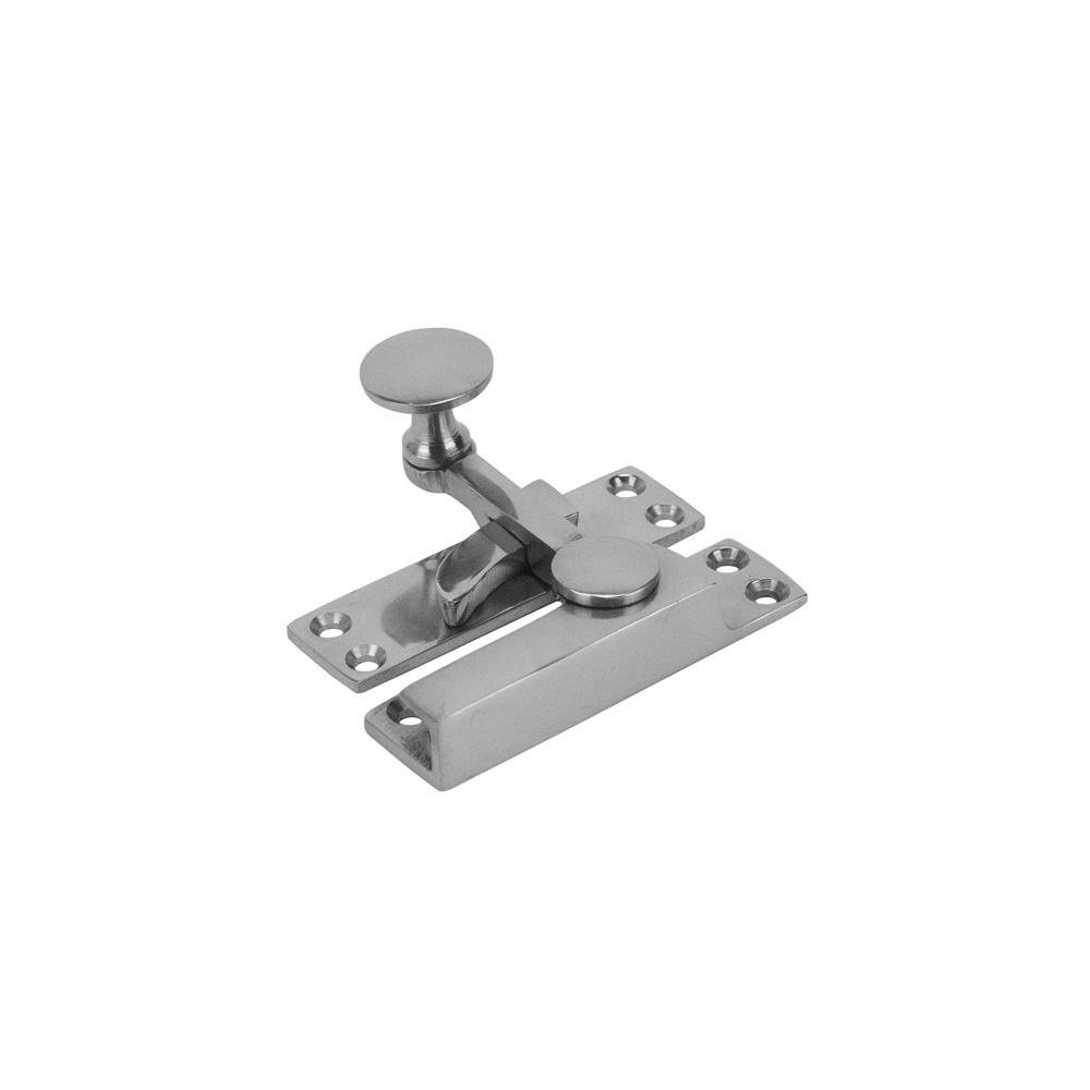 Sash Heritage Quadrant Fastener with Disc Knob (Non Locking) - Polished Chrome